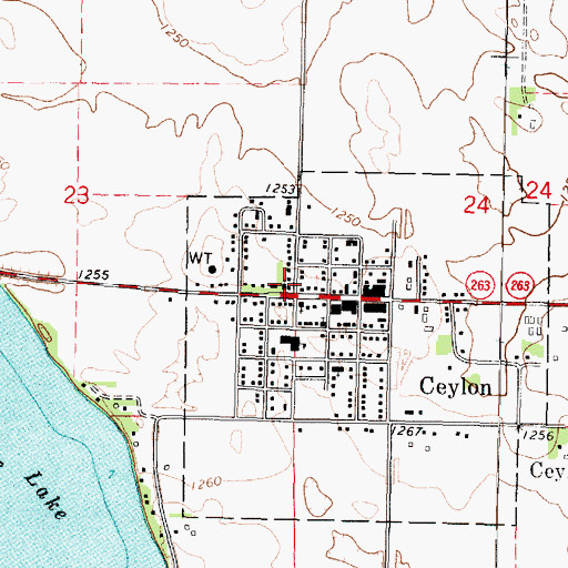 Topographic Map of Our Saviour Lutheran Church, MN