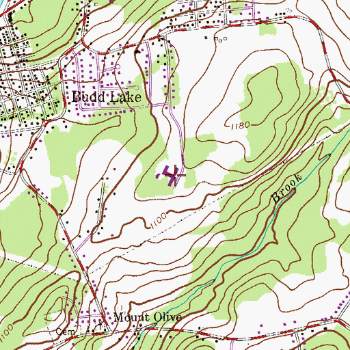 Topographic Map of Chester M Stevens Elementary School, NJ