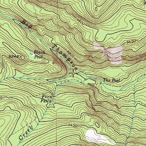Topographic Map of Spruce Canyon, CO