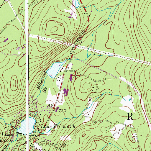 Topographic Map of Katherine D Malone Elementary School, NJ