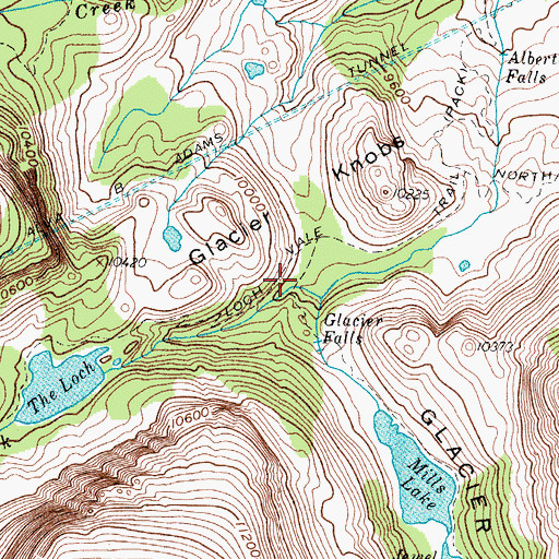 Topographic Map of Loch Vale, CO