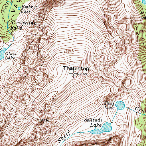 Topographic Map of Thatchtop, CO