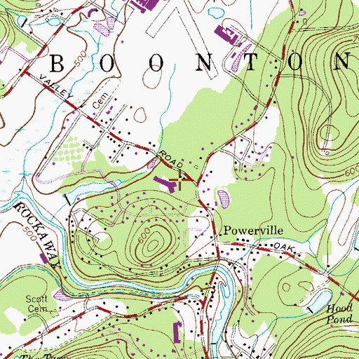 Topographic Map of Rockaway Valley Elementary School, NJ