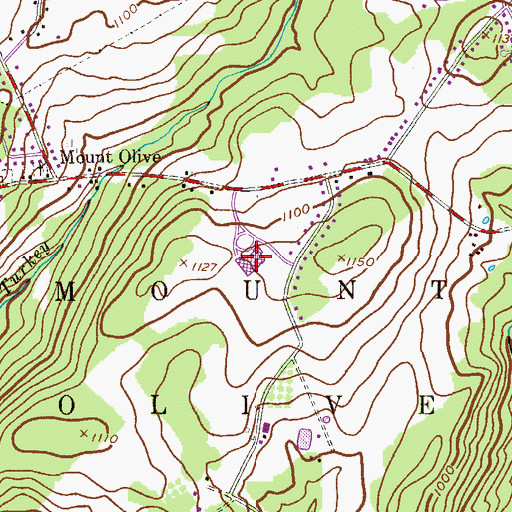 Topographic Map of Tinc Road Elementary School, NJ