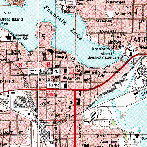 Topographic Map of Story Lady Doll and Toy Museum, MN