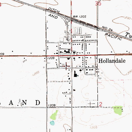 Topographic Map of Conservative Congregational Church, MN