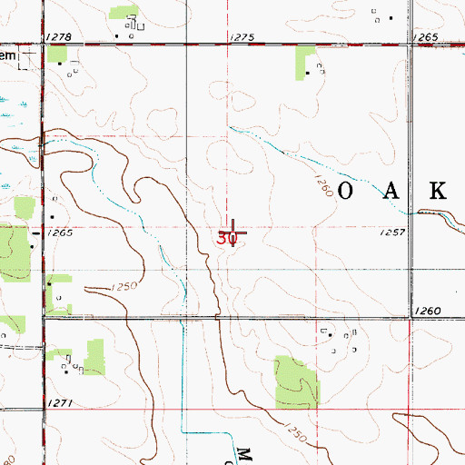 Topographic Map of Kestner Cemetery, MN