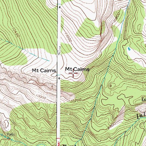 Topographic Map of Mount Cairns, CO