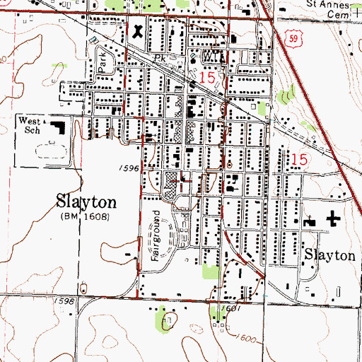Topographic Map of Murray County Museum, MN