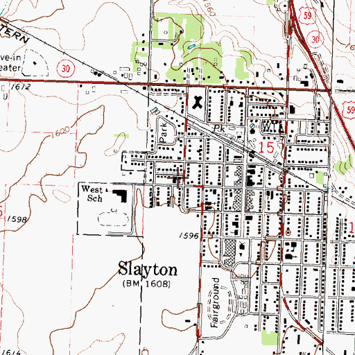 Topographic Map of First Reformed Church, MN