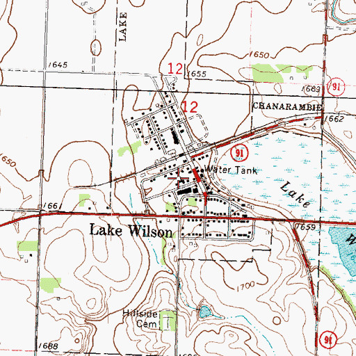 Topographic Map of Good Shepherd Lutheran Church, MN