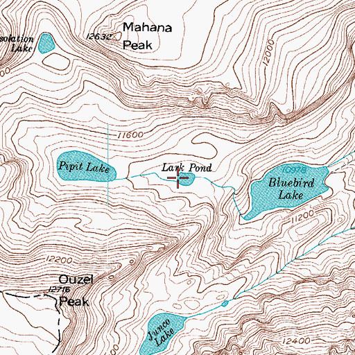 Topographic Map of Lark Pond, CO