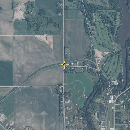 Aerial/Satellite Image of Ramsey Post Office (historical), MN