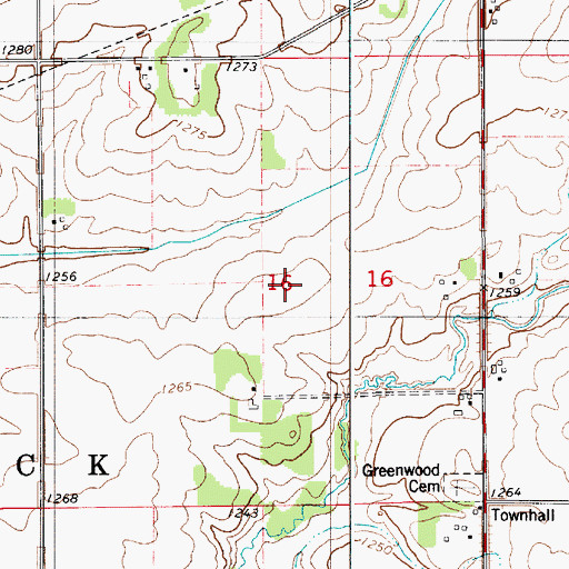 Topographic Map of Mousenik Launch Site, MN