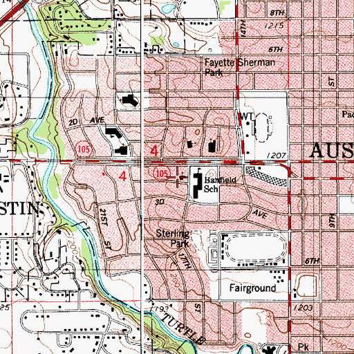 Topographic Map of Evangelical Community Church, MN