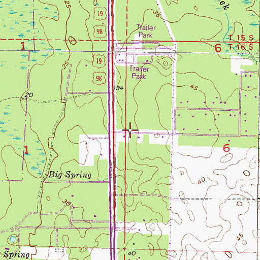 Topographic Map of Apostolic Lighthouse Church, FL