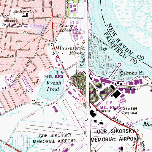 Topographic Map of Academy Hill, CT