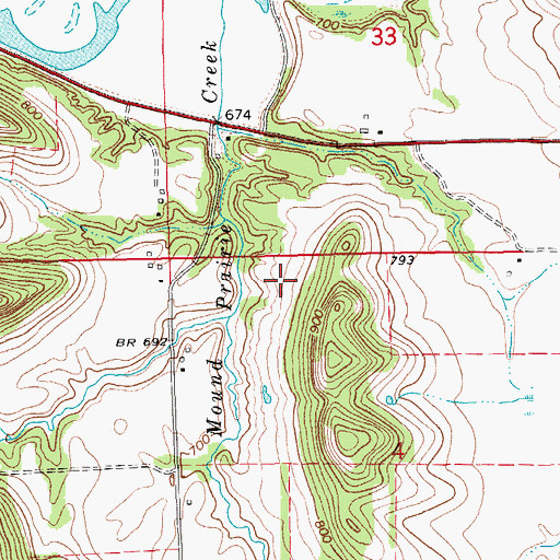 Topographic Map of Fairbanks Family Cemetery, MN
