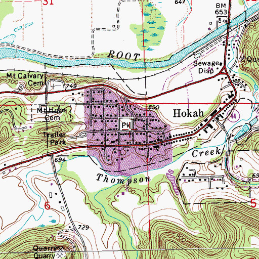 Topographic Map of Zion Evangelical Lutheran Church, MN