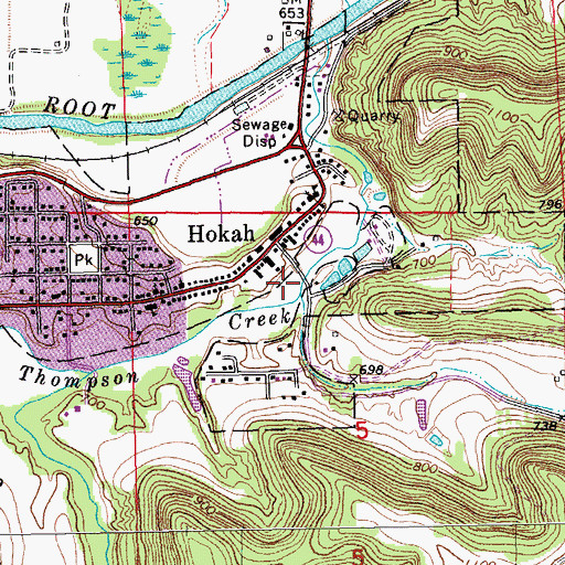 Topographic Map of Legion Ball Field, MN