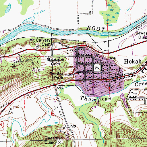 Topographic Map of Village Terrace, MN