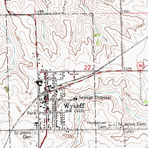 Topographic Map of Christian Heritage School, MN
