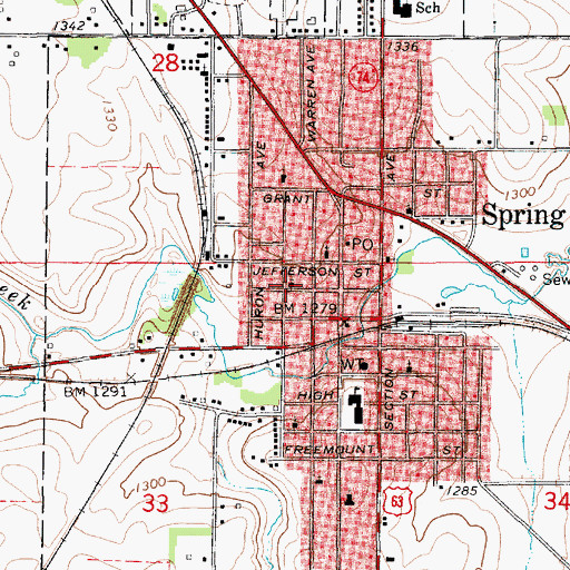 Topographic Map of Methodist Church Museum, MN