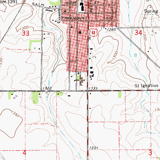 Topographic Map of South Park, MN