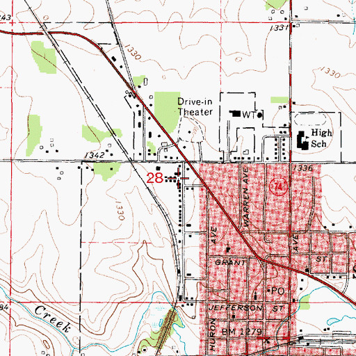 Topographic Map of Kingdom Hall of Jehovahs Witnesses, MN