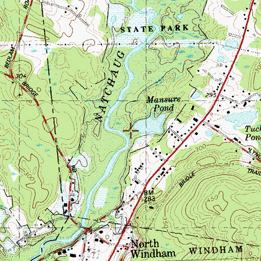 Topographic Map of Ames Brook, CT