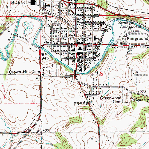 Topographic Map of Preston Overlook, MN