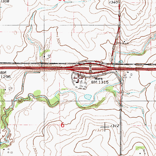 Topographic Map of Beaver Trails Campground, MN