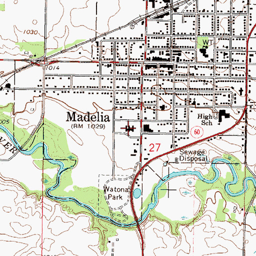 Topographic Map of Luther Memorial Home, MN