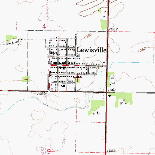 Topographic Map of Zion Lutheran Church, MN