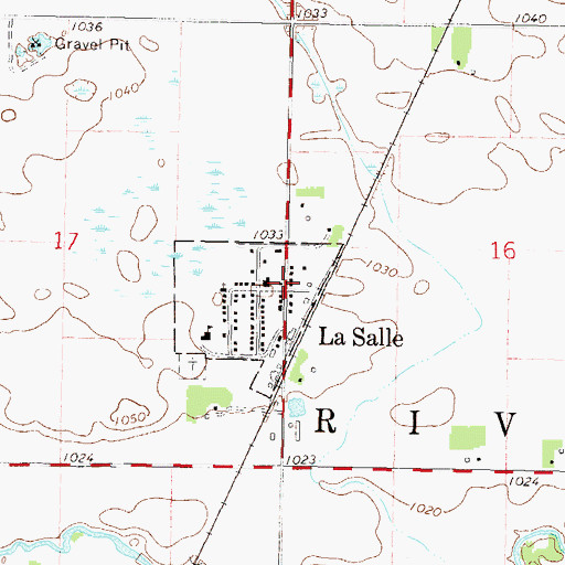 Topographic Map of La Salle City Hall, MN