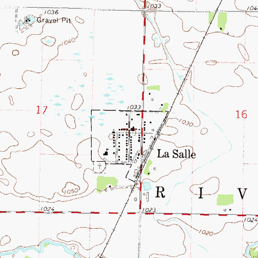 Topographic Map of Hanska - La Salle Lutheran Church, MN