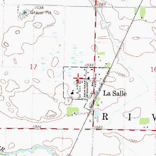 Topographic Map of La Salle Lutheran Church, MN