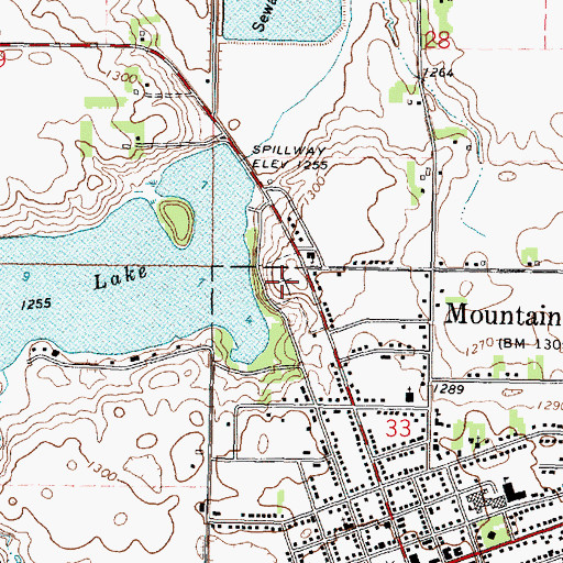 Topographic Map of Saint John's Lutheran Cemetery, MN