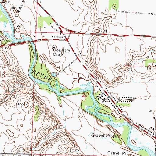 Topographic Map of Dynamite County Park, MN