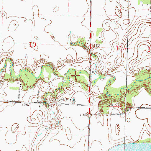 Topographic Map of South Dutch Charlie County Park, MN