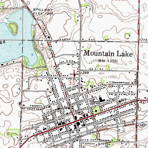 Topographic Map of Evangelical Mennonite Brethren Church, MN