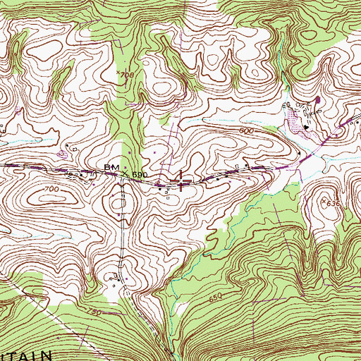 Topographic Map of Appalachian National Scenic Trail, PA