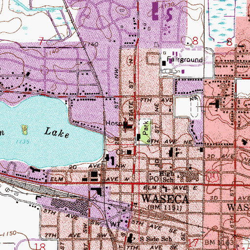 Topographic Map of Orthopedic Surgical Consultants Center, MN