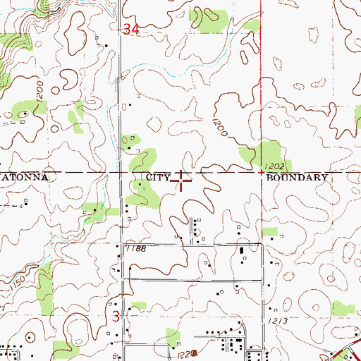Topographic Map of Good Shepherd Lutheran Church, MN