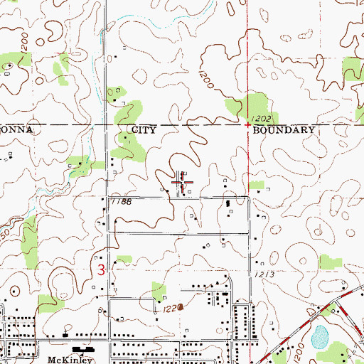 Topographic Map of Seventh Day Adventist Church, MN