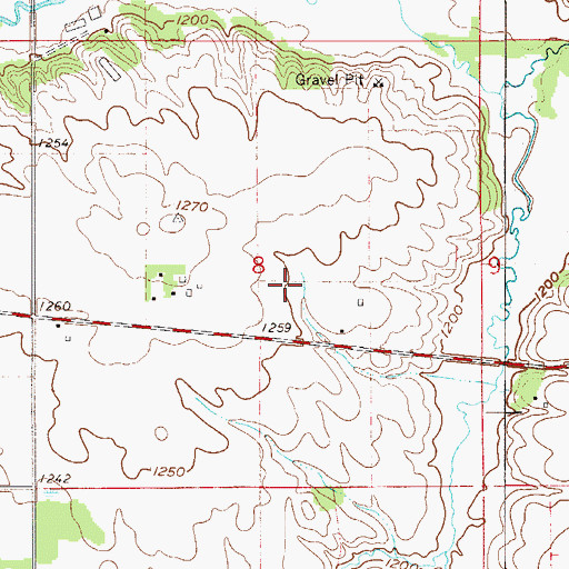 Topographic Map of Hidden Creek Golf Club, MN