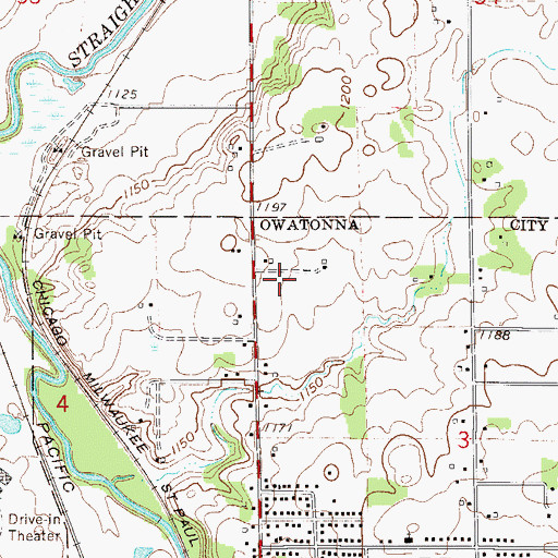 Topographic Map of El Shaddai Private School, MN