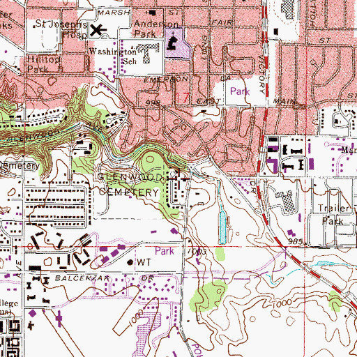 Topographic Map of Christ the King Lutheran Church, MN