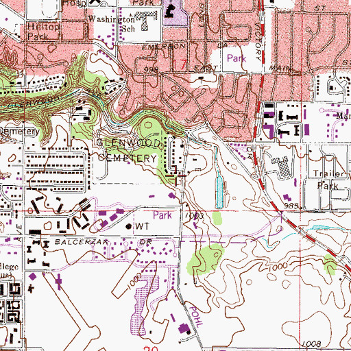 Topographic Map of Seventh Day Adventist Church, MN