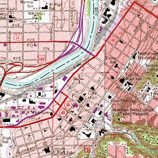 Topographic Map of Intergovernmental Center, MN